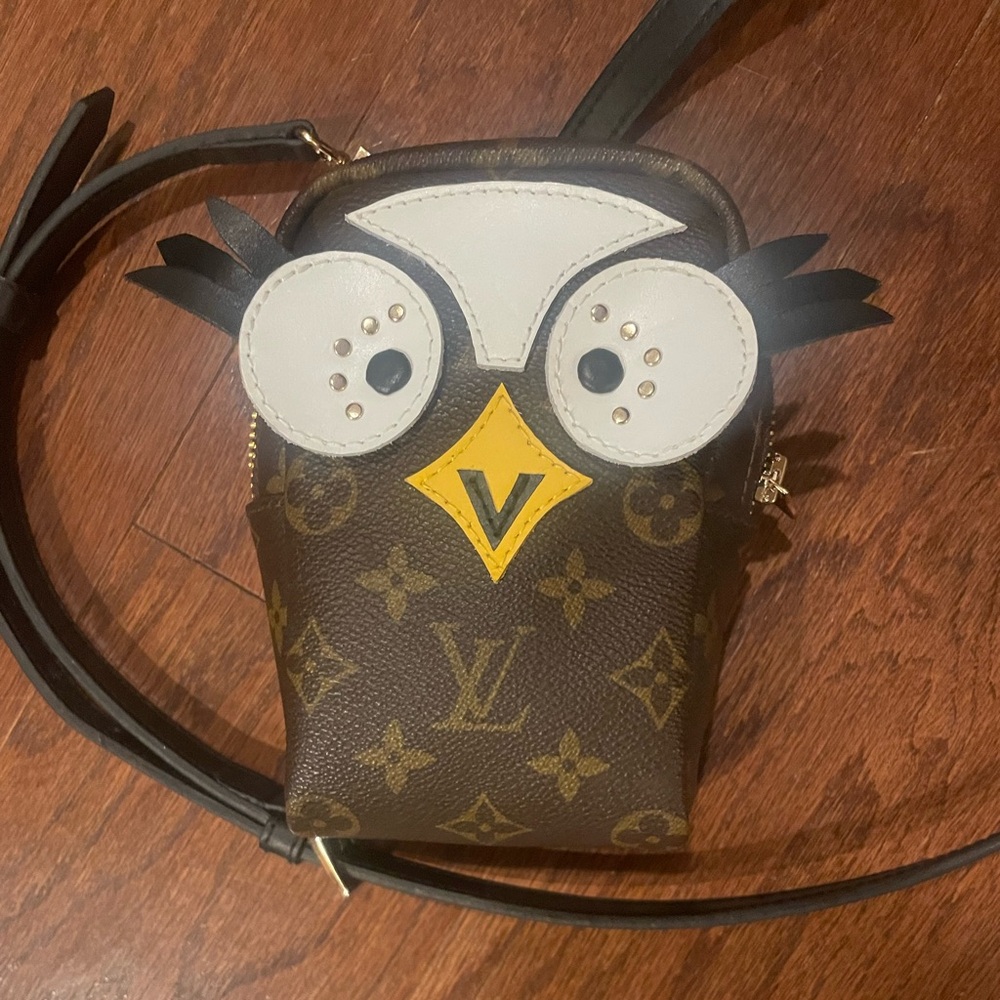 Up cycled owl crossbody